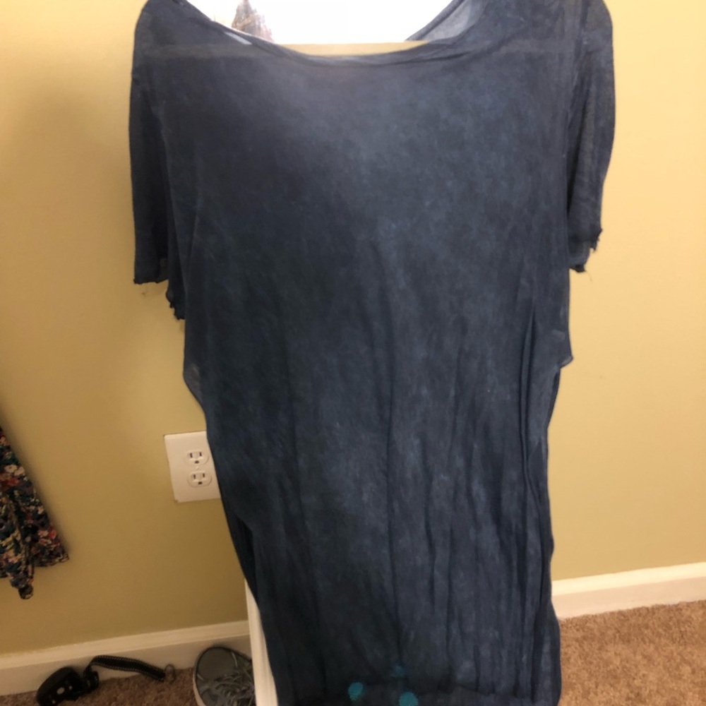High low shirt- blue
